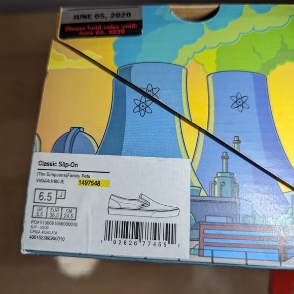 Vans Junior Classic Slip-On The Simpsons Family Pets Sneakers Size 6.5 J - Picture 17 of 17